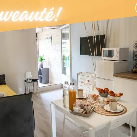 Magnifique Studio Le Flamant Dore Avec Loggia, Terrasse & Climatisation, Proche Mer Aigues-Mortes Exterior foto